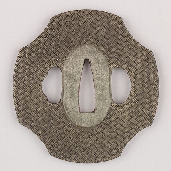 Sword Guard (Tsuba), Copper-silver alloy (shibuichi), copper, Japanese