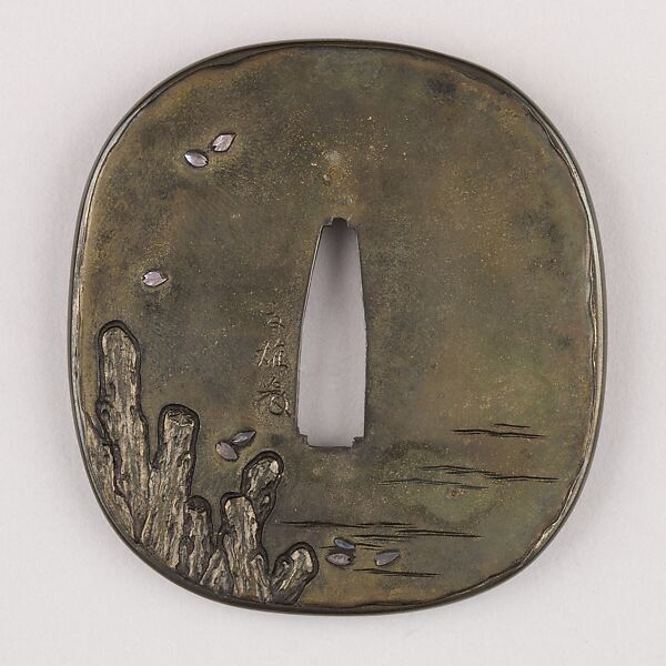 Sword Guard (Tsuba), Copper-silver alloy (shibuichi), gold, silver, copper-gold alloy (shakudō), copper, Japanese