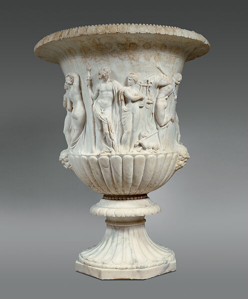 Calyx Krater, so-called "Borghese Vase", Marble, Roman 