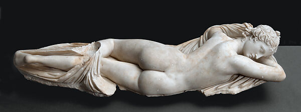 Sleeping Hermaphrodite, Marble, Roman 