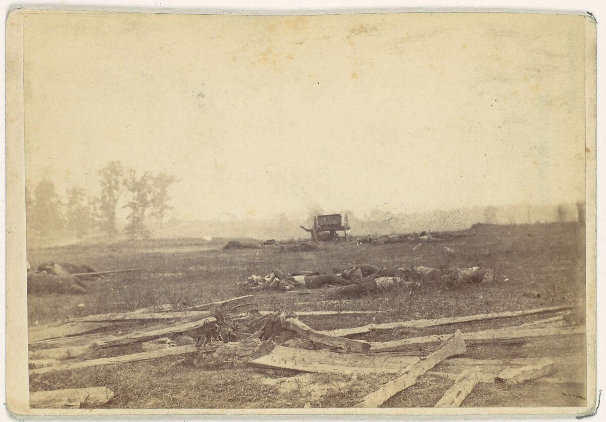 View on the Battlefield of Antietam, September 1862, Alexander Gardner (American, Glasgow, Scotland 1821–1882 Washington, D.C.), Albumen silver print from glass negative 