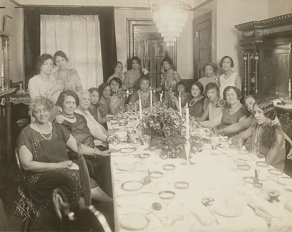 [Luncheon Party, Harlem], James Van Der Zee (American, Lenox, Massachusetts 1886–1983 Washington, D.C.), Gelatin silver print 