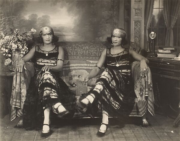 [Identical Twins], James Van Der Zee  American, Gelatin silver print