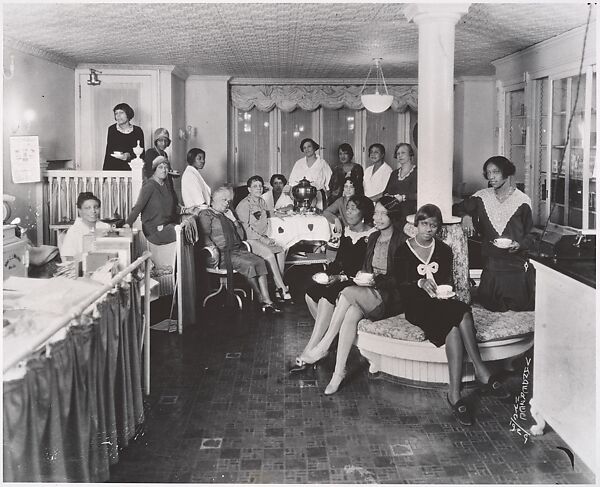 [Women Taking Coffee in the Office of C. J. Walker Manufacturing Company], James Van Der Zee (American, Lenox, Massachusetts 1886–1983 Washington, D.C.), Gelatin silver print 