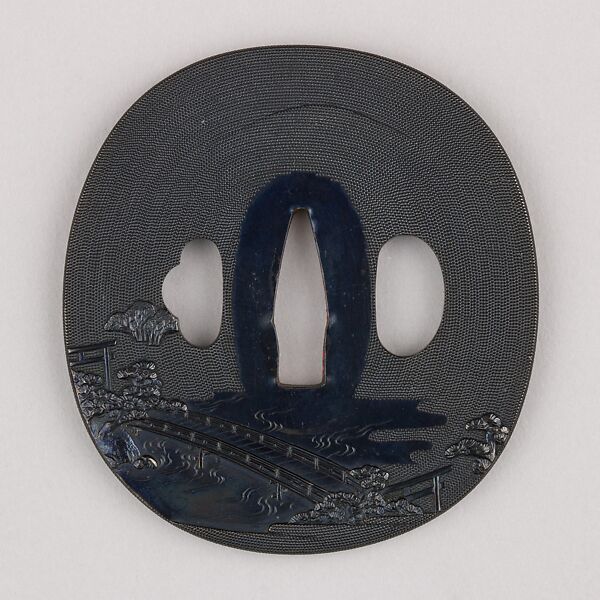 Sword Guard (Tsuba), Copper-gold alloy (shakudō), copper-silver alloy (shibuichi), gold, silver, copper, Japanese