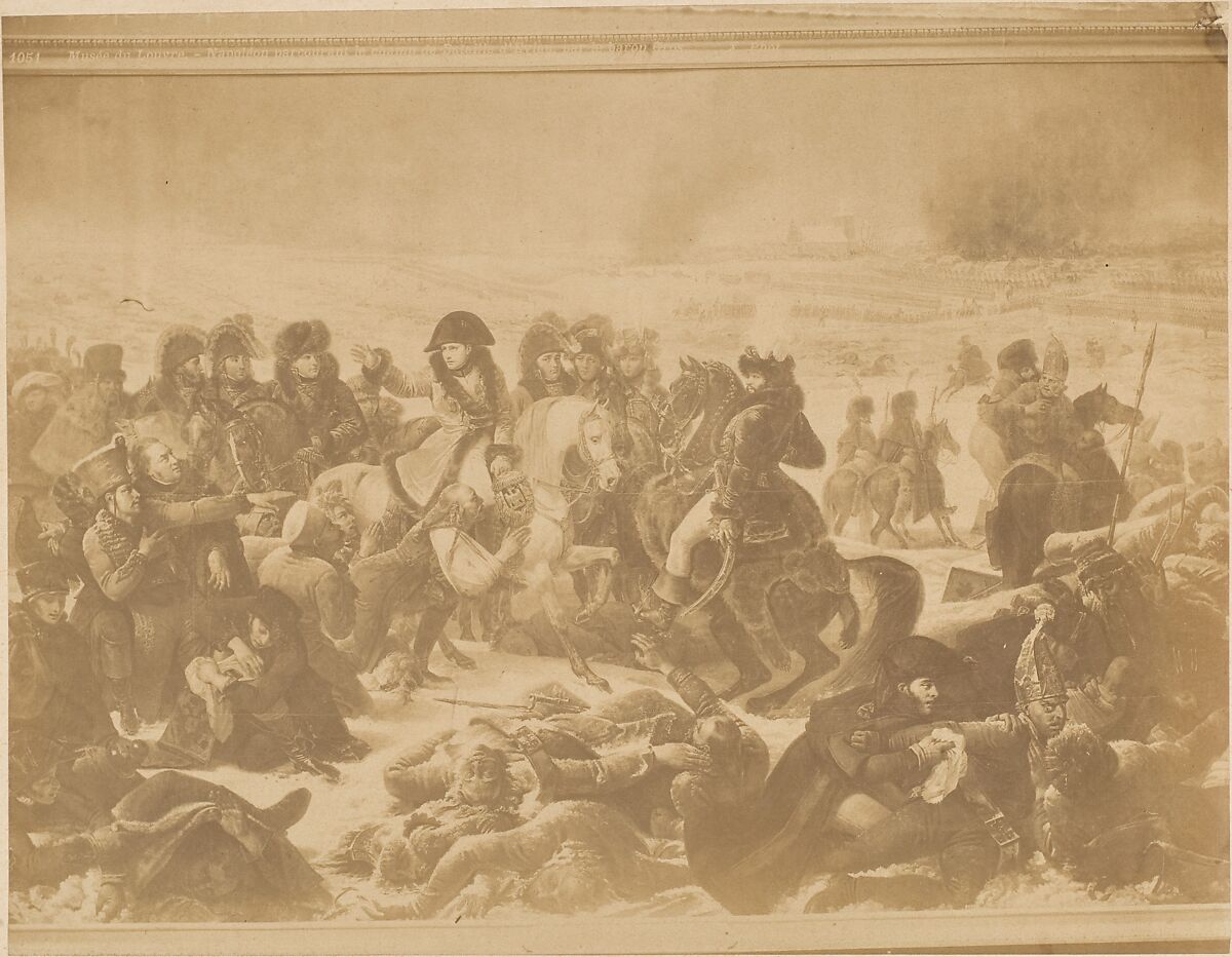 [Reproduction of Napoleon on the Battlefield of Eylau by Antoine-Jean Gros], Unknown (French), Albumen silver print 