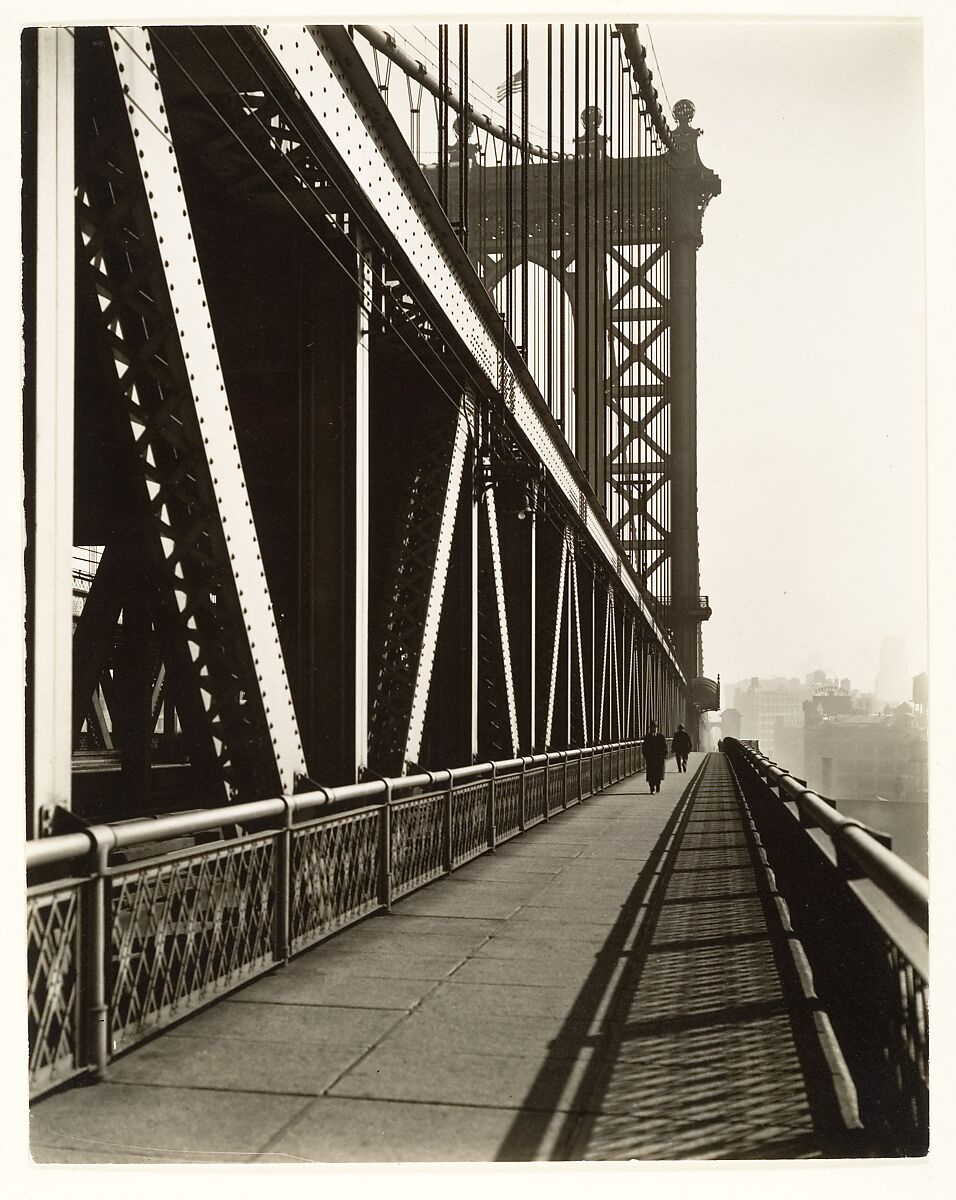 [Manhattan Bridge], Berenice Abbott  American, Gelatin silver print