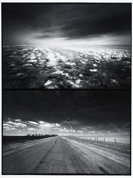 Over England and Amarillo, Texas, Stephen Shore (American, born 1947), Gelatin silver print 