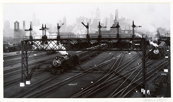 [Railroad Yard, Jersey City, New Jersey], Berenice Abbott (American, Springfield, Ohio 1898–1991 Monson, Maine), Gelatin silver print 