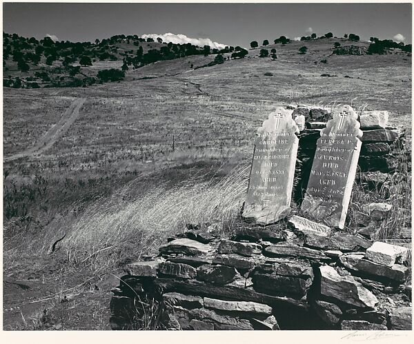 Cemetery, Hornitos, California, Ansel Easton Adams (American, San Francisco, California 1902–1984 Carmel, California), Gelatin silver print 