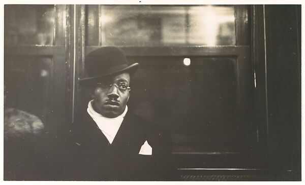 Subway Portrait, Walker Evans (American, St. Louis, Missouri 1903–1975 New Haven, Connecticut), Gelatin silver print 