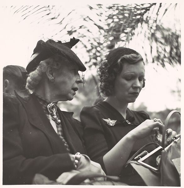 [Two Women Seated on Park Bench, Florida], Walker Evans (American, St. Louis, Missouri 1903–1975 New Haven, Connecticut), Gelatin silver print 