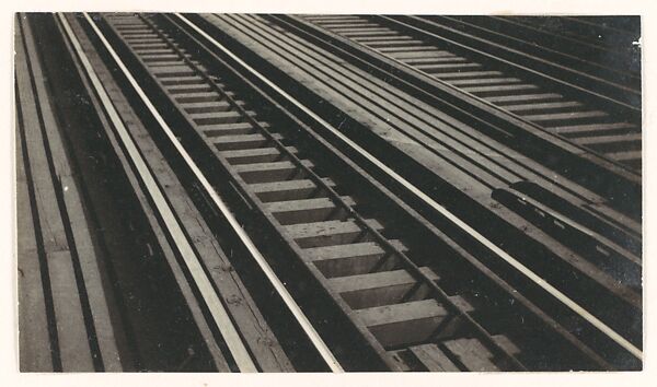 [Elevated Train Tracks on Brooklyn Bridge, New York City], Walker Evans (American, St. Louis, Missouri 1903–1975 New Haven, Connecticut), Gelatin silver print 
