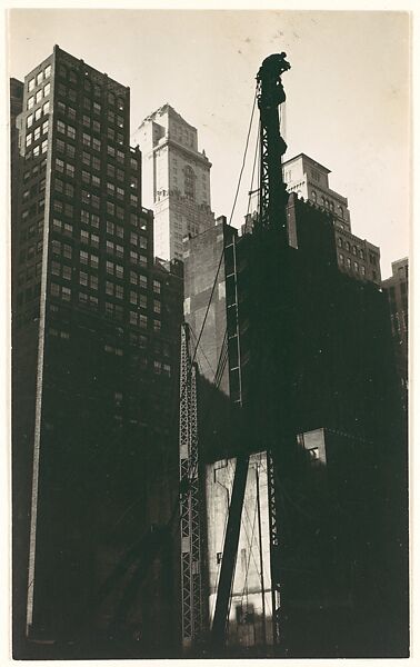 [Lincoln Building Construction Site, New York City], Walker Evans (American, St. Louis, Missouri 1903–1975 New Haven, Connecticut), Gelatin silver print 