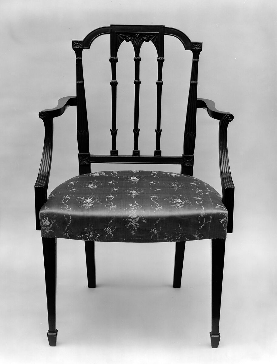 Armchair, Mahogany, ash, cherry, American