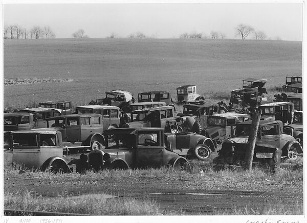 Joe's Auto Graveyard, Near Bethlehem, Pennsylvania, Walker Evans (American, St. Louis, Missouri 1903–1975 New Haven, Connecticut), Gelatin silver print 