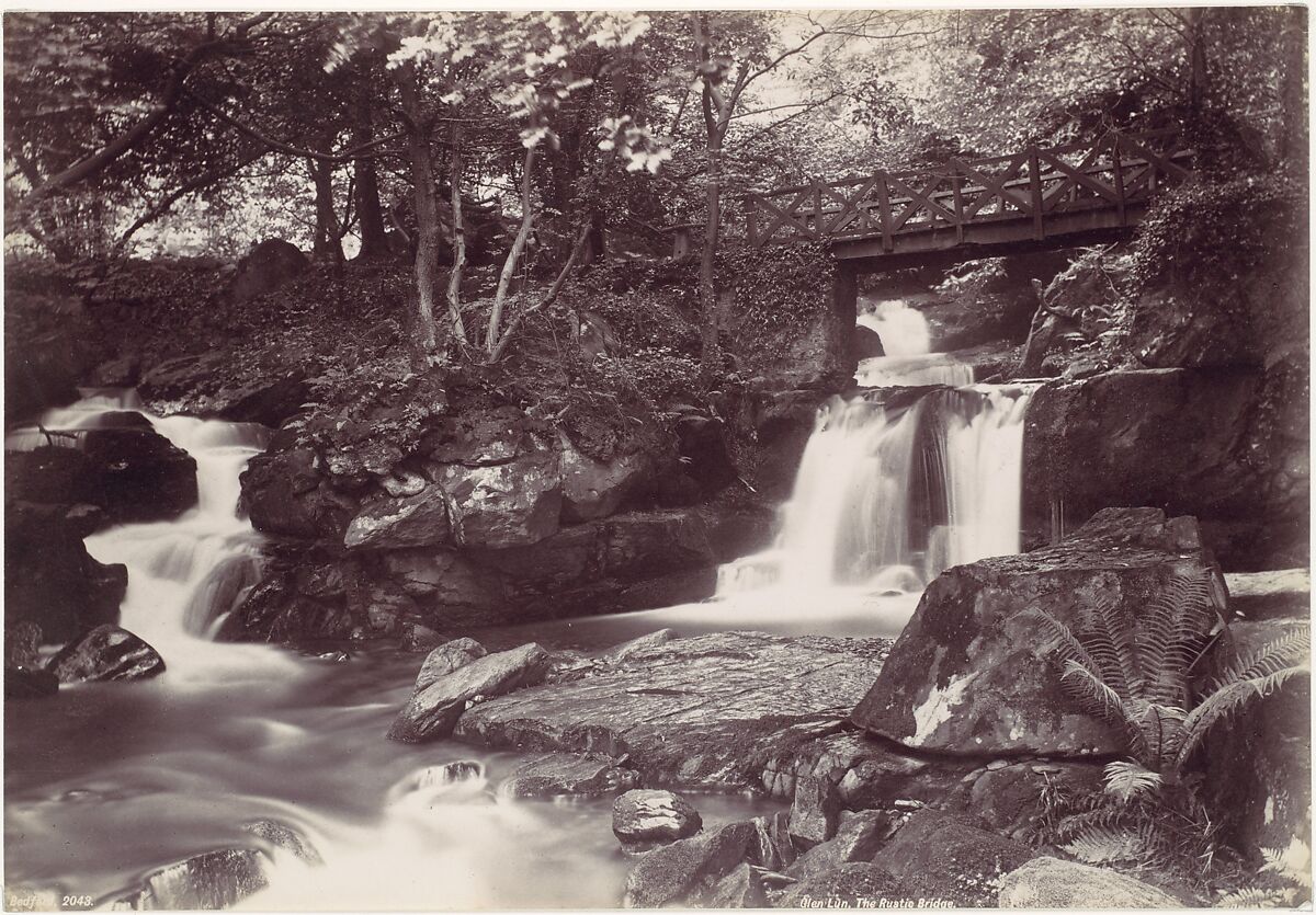 Glen Lun. The Rustic Bridge, Francis Bedford (British, London 1816–1894 London), Albumen silver print from glass negative 