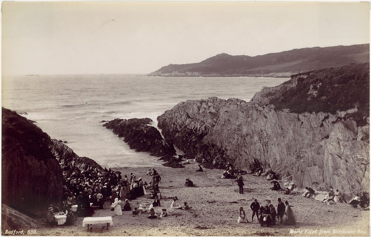 Morte Point from Barraoane Bay, Francis Bedford (British, London 1816–1894 London), Albumen silver print from glass negative 