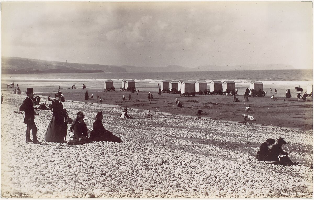 Pensarn Beach, Francis Bedford (British, London 1816–1894 London), Albumen silver print from glass negative 