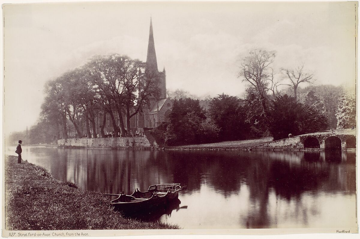 Stradford-on-Avon Church, from the Avon, Francis Bedford (British, London 1816–1894 London), Albumen silver print from glass negative 