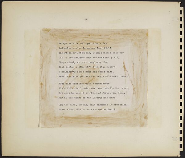 New York, N. Why?  Photographs by Rudolf Burckhardt. Poems by Edwin Denby, Rudy Burckhardt (American (born Switzerland), Basel 1914–1999 Searsmont, Maine), Gelatin silver prints