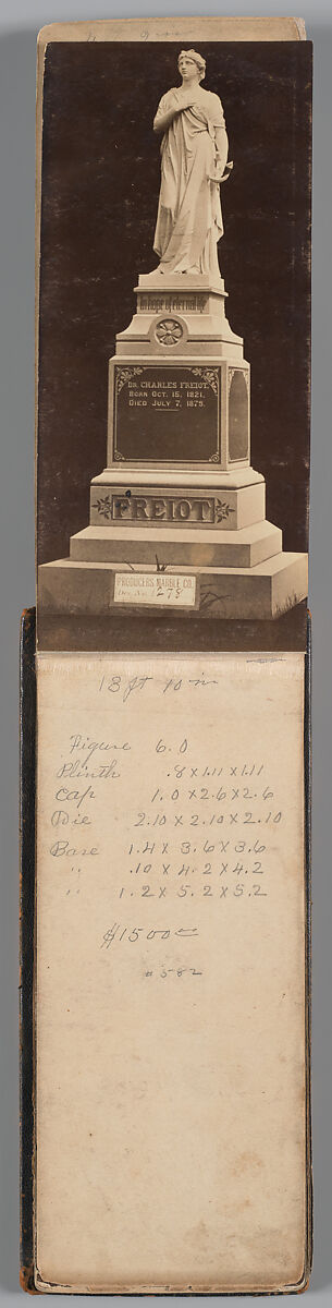 [Vermont Marble Tombstone Catalogue], Unknown (American), Albumen silver prints
