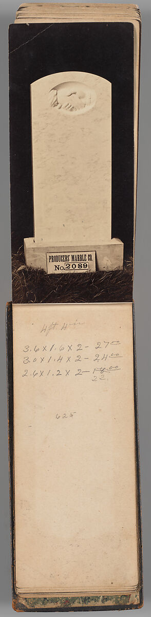 [Vermont Marble Tombstone Catalogue], Unknown (American), Albumen silver prints