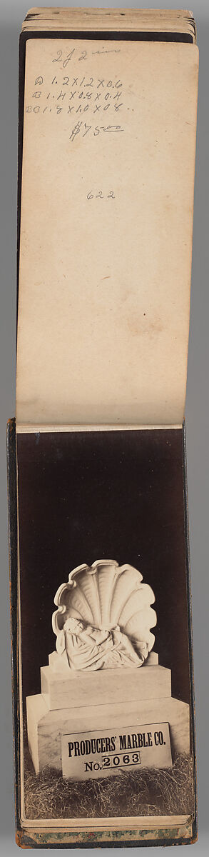[Vermont Marble Tombstone Catalogue], Unknown (American), Albumen silver prints