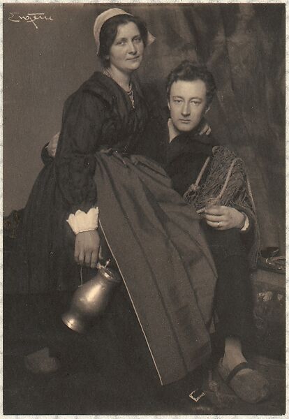 "Fisherman's Luck" - Henry Heyligers and Wife, Frank Eugene (American, New York 1865–1936 Munich), Platinum print 