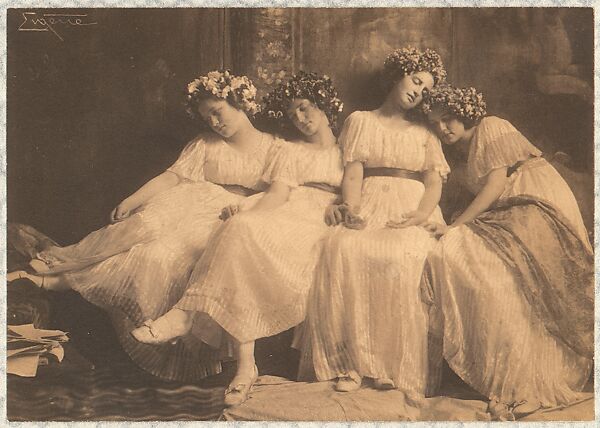 Slumbering Maidens, Frank Eugene (American, New York 1865–1936 Munich), Platinum print 