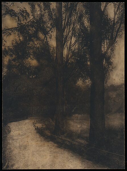 [Park with Fence], Frank Eugene (American, New York 1865–1936 Munich), Photogravure 