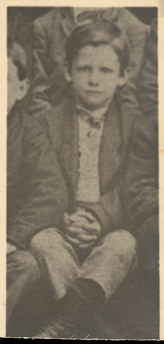 Frank Eugene as a Young Boy, Unknown, Platinum print 