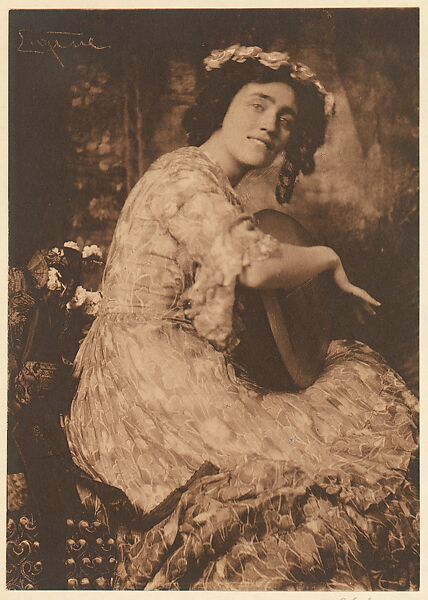 The Guitar Player, Frank Eugene (American, New York 1865–1936 Munich), Platinum print 