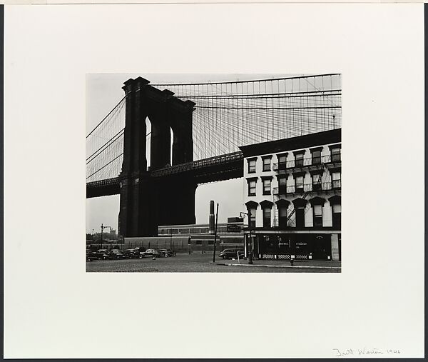 Brooklyn Bridge, Brett Weston (American, Los Angeles, California 1911–1993 Kona, Hawaii), Gelatin silver print