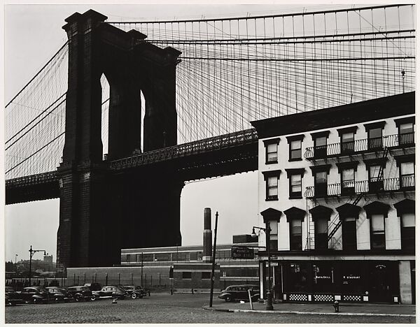 Brooklyn Bridge, Brett Weston (American, Los Angeles, California 1911–1993 Kona, Hawaii), Gelatin silver print 