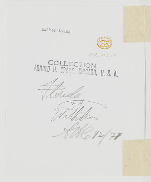 Sponge Diver's Suit, Florida, Walker Evans (American, St. Louis, Missouri 1903–1975 New Haven, Connecticut), Gelatin silver print