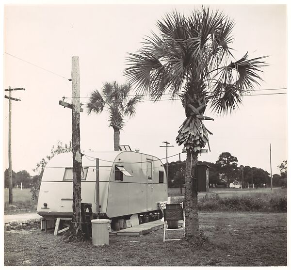 Trailer in Camp, Florida, Walker Evans (American, St. Louis, Missouri 1903–1975 New Haven, Connecticut), Gelatin silver print 