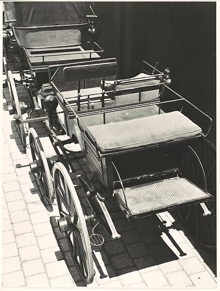 [Pair of Four Seat Carriages in the Collection of Oliver Jennings], Walker Evans (American, St. Louis, Missouri 1903–1975 New Haven, Connecticut), Gelatin silver print 