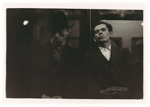 Subway Portrait, Walker Evans (American, St. Louis, Missouri 1903–1975 New Haven, Connecticut), Gelatin silver print 