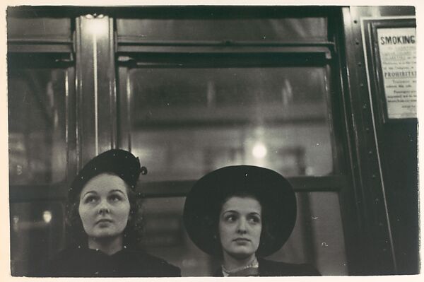 Subway Portrait, Walker Evans (American, St. Louis, Missouri 1903–1975 New Haven, Connecticut), Gelatin silver print 