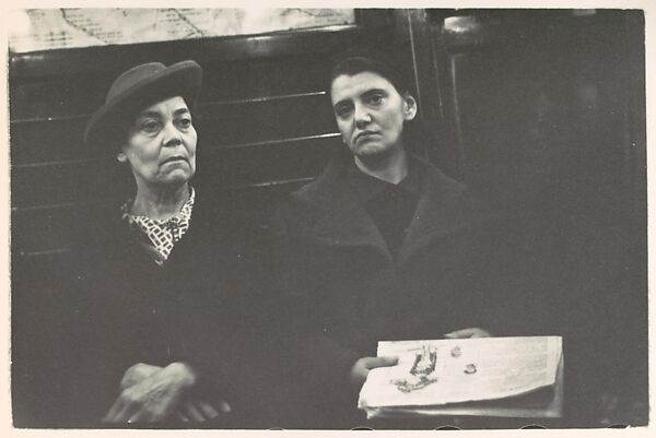 Subway Portrait, Walker Evans (American, St. Louis, Missouri 1903–1975 New Haven, Connecticut), Gelatin silver print 