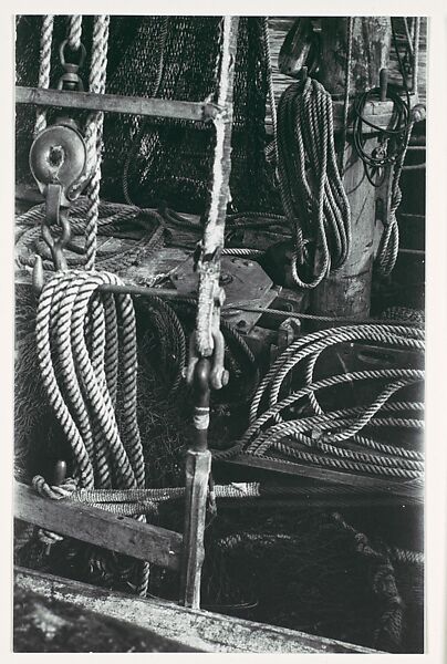 [Ship Rigging], Walker Evans (American, St. Louis, Missouri 1903–1975 New Haven, Connecticut), Gelatin silver print 