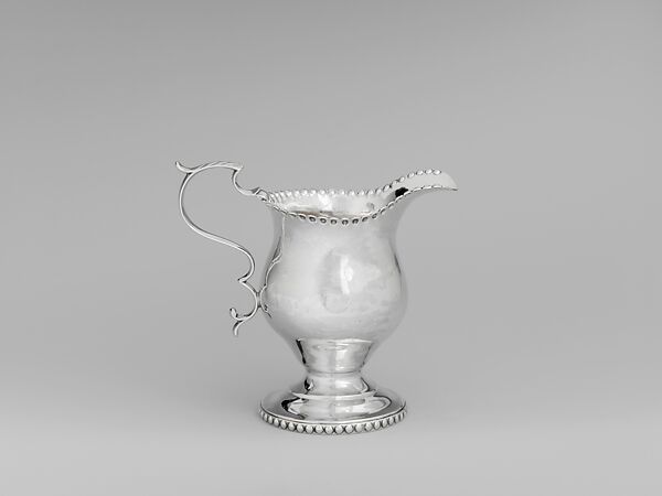 Creampot, Marked by I. T., Silver, American 