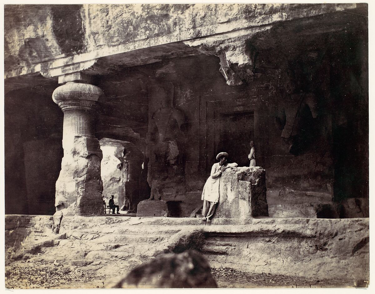Elephanta from Water Cave, Coombe Martin Bay, Watermouth, Francis Frith (British, Chesterfield, Derbyshire 1822–1898 Cannes, France), Albumen silver print from glass negative 