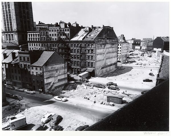 Boston, Massachusetts. Demolition along the Waterfront in preparation for an Expressway, Berenice Abbott (American, Springfield, Ohio 1898–1991 Monson, Maine), Gelatin silver print 