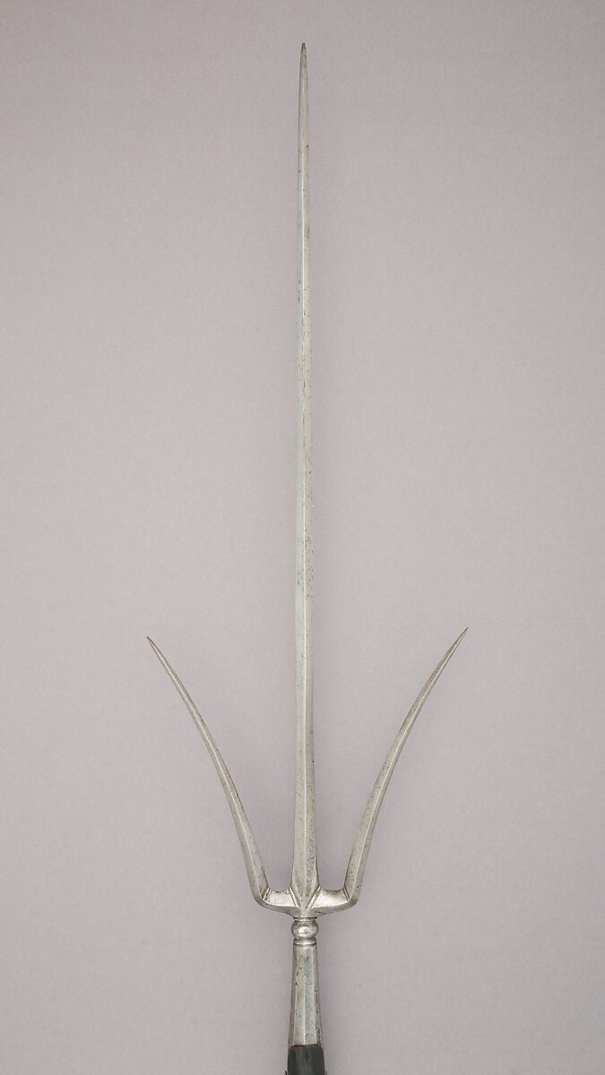 Military Fork, Steel, wood (ash), Italian