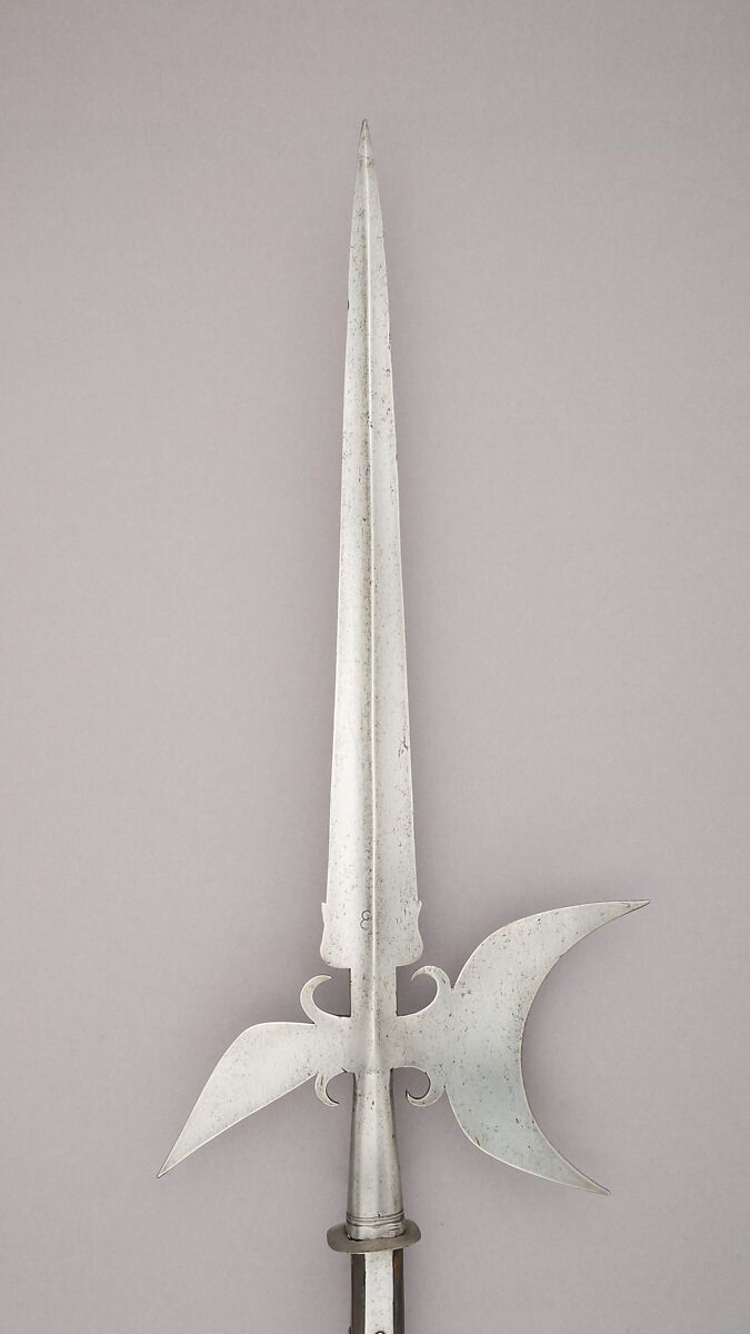 Halberd, Steel, wood, possibly Flemish