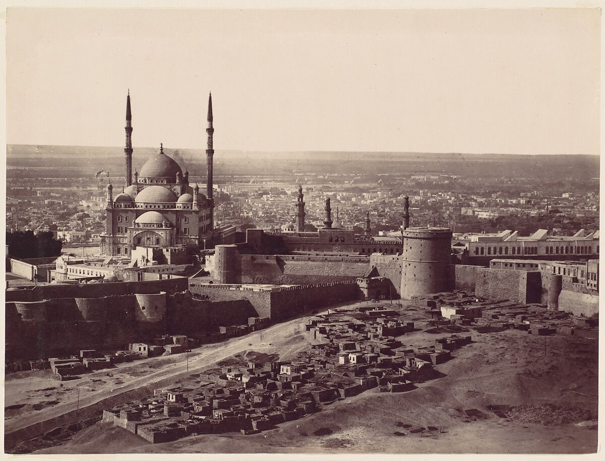[The Citadel and the Mosque of Mohammed Ali, Cairo], Unknown, Albumen silver print from glass negative 