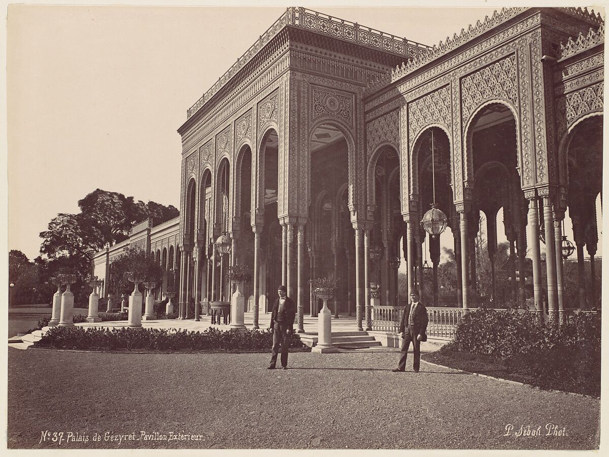 Palais de Gézyret, Pavillon Exterieur, J. Pascal Sébah (Turkish), Albumen silver print from glass negative 