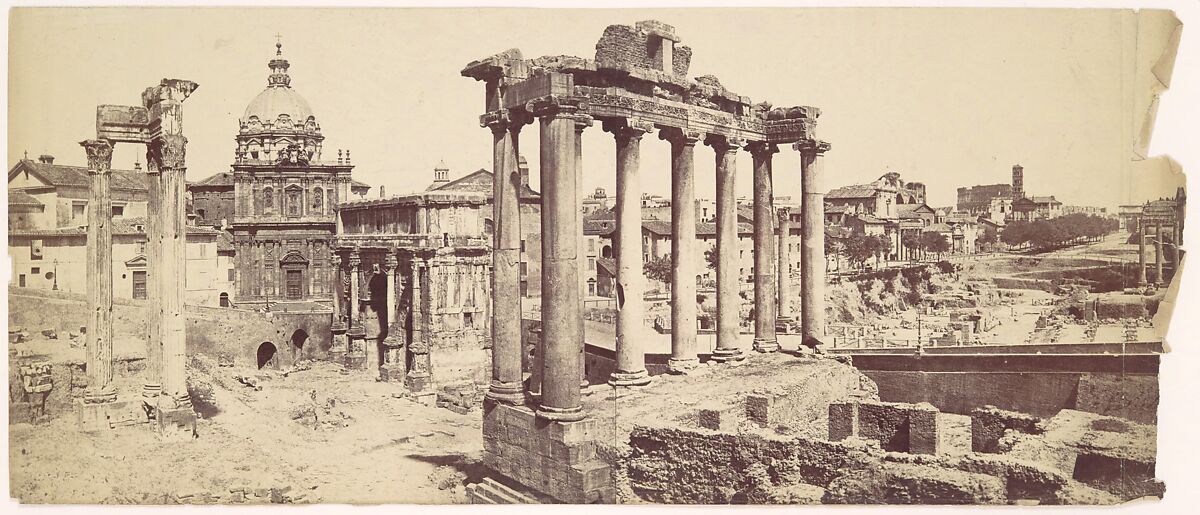 [The Roman Forum], Félix Bonfils (French, 1831–1885), Albumen silver print 